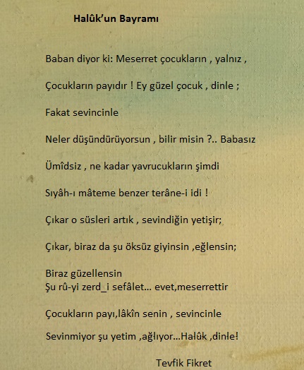 Halûk'un Bayramı Tevfik Fikret