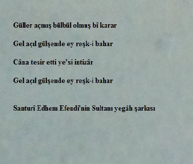 Güller açmış bülbül olmuş bî karar